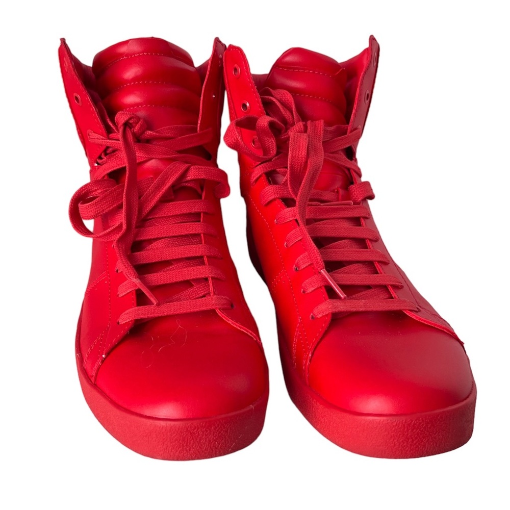 Zara Red High-Top Sneakers